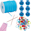 30Pcs Eco-Friendly ABS Plastic Knitting Crochet Locking Stitch Markers Holder IFIN-SC0001-96F-1
