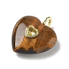 Natural Tiger Eye Pendants G-C274-04D-2