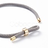 Braided Nylon Cord Bracelet Making MAK-A017-D01-01G-3