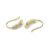 Brass Micro Pave Cubic Zirconia Earring Hooks KK-C048-13E-G-2