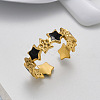 304 Stainless Steel Open Cuff Rings for Women WGA888D-02-2