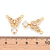 Brass Micro Pave Cubic Zirconia Pendants KK-N263-02G-3