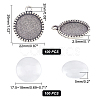 200Pcs DIY Half Round Pendant Making Kits DIY-AR0001-38AS-2