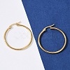 PVD Vacuum Plating 201 Stainless Steel Hoop Earrings with 304 Stainless Steel Pins for Women EJEW-D279-12G-04-5