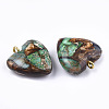 Assembled Bronzite and Imperial Jasper Pendants G-T111-04J-3
