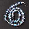 Synthetic Moonstone Beads Strands G-E573-02B-14-4
