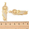 Brass Micro Pave Cubic Zirconia Pendants KK-P250-26G-3
