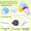 40M 4 Colors PU Leather Thread Cord AJEW-TA0002-29C-3