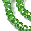 Baking Electroplate Glass Beads Strands DGLA-A039-J8mm-B11-3