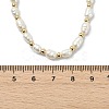 Natural Cultured Freshwater Pearl Rice Beaded Necklaces NJEW-JN06044-4