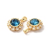 Brass Micro Pave Cubic Zirconia Pendants X-KK-M243-03G-3