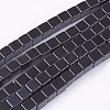Non-Magnetic Synthetic Hematite Beads Strands G-Q527-4x4mm-1-1