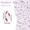 100Pcs Pointed Back Glass Rhinestone Cabochons RGLA-FG0001-05B-2