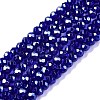 Electroplate Glass Beads Strands EGLA-A044-T2mm-A06-1