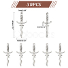 30Pcs Tibetan Style Alloy Connector Charms TIBEP-UN0001-09-3