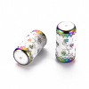 Electroplate Glass Beads EGLA-T009-18F-2