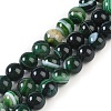 Natural Striped Agate/Banded Agate Beads Strands G-Z060-A01-B27-1