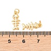 Brass Micro Pave Cubic Zirconia Charms KK-F927-13B-G-3