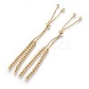 Brass Bracelets Making ZIRC-F098-08G-1