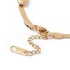 Ion Plating(IP) 304 Stainless Steel Heart Beaded Herringbone Chain Bracelet for Women BJEW-G656-05G-4