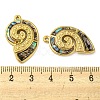 Natural Paua Shell Pendants STAS-P341-01G-01-3