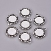 Alloy Pendant Cabochon Settings X-PALLOY-A18941-AS-FF-2