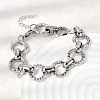 304 Stainless Steel Link Chain Bracelets for Women BJEW-P388-02A-P-3