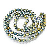 Electroplate Glass Bead Strands EGLA-R094-4mm-16-2