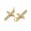 Brass Micro Pave Cubic Zirconia Pendants KK-E068-VB252-3