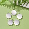 304 Stainless Steel Pendant Cabochon Settings STAS-F191-14S-G-4