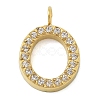 Ion Plating(IP) 304 Stainless Steel Micro Pave Cubic Zirconia Pendants STAS-Z107-03G-14-1