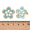 304 Stainless Steel Enamel Stud Earrings SA-CBA0141-02G-5