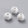 Glazed Porcelain Beads PORC-D001-16mm-04-1