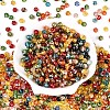 Picasso Baking Paint Glass Seed Beads SEED-N007-38A-02-2