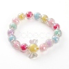 Transparent Acrylic Beads Stretch Bracelets for Kids BJEW-JB05862-2