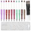 10Pcs ABS Plastic & Iron Ball-Point Pen AJEW-FS0001-41E-1