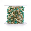 Handmade Glass Beaded Chains CHC-K007-G01-G-2