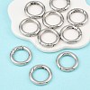 Tarnish Resistant Ring 304 Stainless Steel Spring Gate Rings STAS-E073-06-5