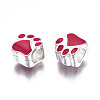 Alloy Enamel European Beads ENAM-N052-24I-3