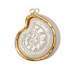 304 Stainless Steel with Resin Pendants RE-OY001-06G-1