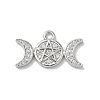 Brass Micro Pave Clear Cubic Zirconia Pendants KK-A300-10B-P-1