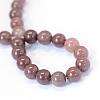 Natural Purple Aventurine Round Bead Strands G-E334-10mm-21-3