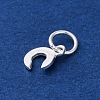 925 Sterling Silver Letter Charms STER-C012-01S-C-2