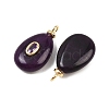 Dyed Natural White Jade Pendants KK-B157-42D-07-2