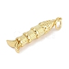 Brass Micro Pave Cubic Zirconia Pendants KK-Q028-69G-02-1