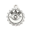 Tibetan Style Alloy Pendant Rhinestone Settings PALLOY-M198-22AS-2