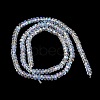 Electroplate Glass Beads Strands GLAA-Q105-03F-2