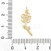 Valentine's Day Brass Micro Pave Clear Cubic Zirconia Pendants KK-D258-07G-04-3