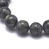 Natural Larvikite Bead Stretch Bracelets BJEW-K212-B-046-5