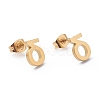 Ion Plating(IP) 304 Stainless Steel Stud Earrings STAS-Z028-A-15G-1